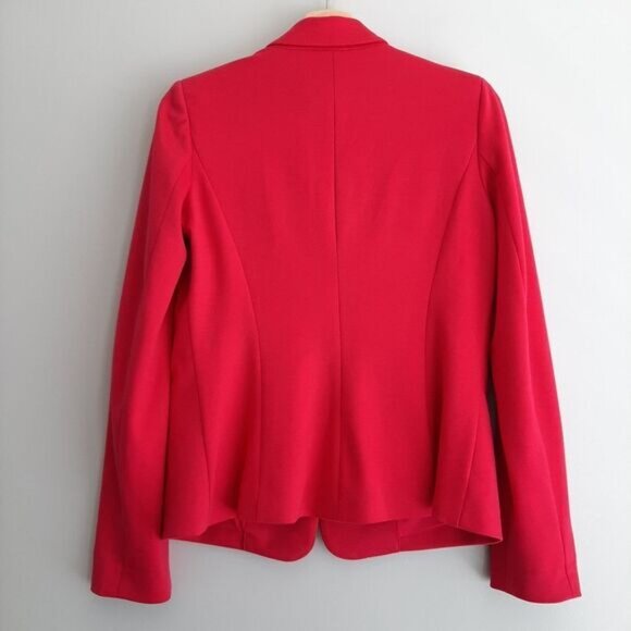 RICKI'S / Stretch One Button Closure Blazer Jacket Pink Sz S Flawed - Picture 8 of 14